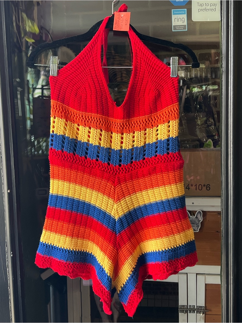Crochet Halter Romper Rainbow 🌈 Size S/M